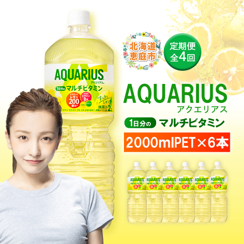 【定期便：全4回】アクエリアス 1日分のマルチビタミン　2LPET×6本【380088】 2154853 - 北海道恵庭市