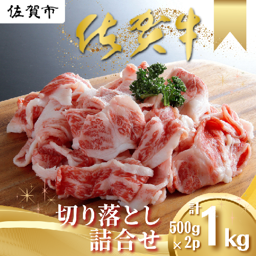 佐賀牛 切り落とし 1kg(500g×2P):B170-021 2155077 - 佐賀県佐賀市