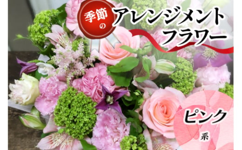 季節のアレンジメントフラワーピンク系｜ピンク系 [0210] 2155425 - 大阪府交野市