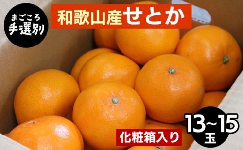 【まごころ手選別】和歌山産　せとか　化粧箱入り　(13～15玉) ※2026年2月下旬～4月中旬頃より順次発送予定 2155776 - 和歌山県美浜町
