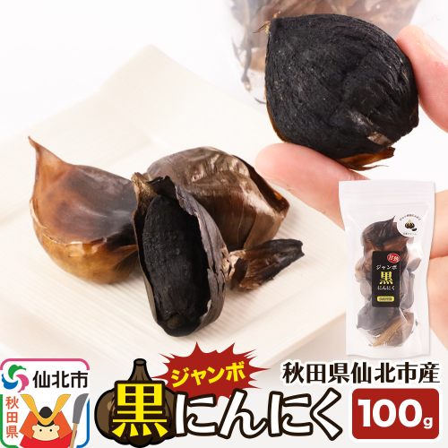秋田県仙北市産 ジャンボ黒にんにく 100g×1パック＜ゆうパケット＞ 2156964 - 秋田県仙北市