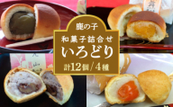 【老舗の菓子屋 鹿の子】和菓子 詰め合わせ「いろどり」4種 12個《築上町》【有限会社 御菓子司 鹿の子】 [ABAC012]