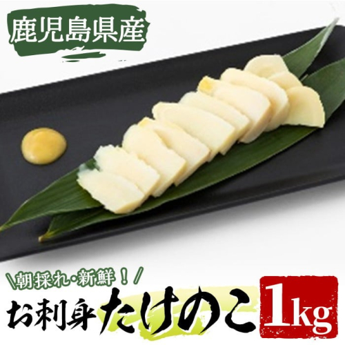【土日祝着】<先行予約受付中!2026年3月上旬以降順次発送予定>お刺身たけのこ(計1kg) 国産 鹿児島県産 朝採れ タケノコ 竹の子 筍 真空パック 野菜 春 旬【上野食品】akn008-06-B 2158515 - 鹿児島県阿久根市