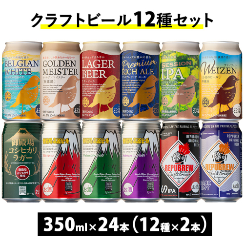 3501.御殿場クラフトビール12種セット 24本入り（各2本） 2158590 - 静岡県御殿場市