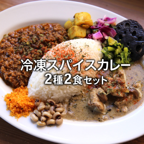 冷凍 スパイスカレー 2種 2食 セット [カレーライフ 長崎県 雲仙市 item2232] 2158599 - 長崎県雲仙市