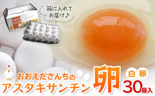 おおえだファーム アスタキサンチン卵（白卵）Lサイズ 30個入り 2158620 - 宮城県角田市