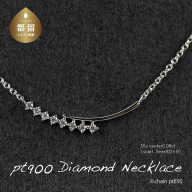pt900ダイヤモンドネックレス 0.08ct(RP-MN-784)ダイヤ ダイヤモンド プラチナ リング 指輪 ジュエリー アクセサリー ギフト プレゼント 鑑別書付 保証書付