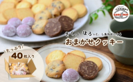 おまかせクッキー40枚セット | クッキー おまかせ 詰め合わせ 焼き菓子 40枚 国産バター サクほろ 小分け ギフト おやつ お取り寄せ ほろほろ クッキーセット ディアマンクッキー サクモフ SAKUMOF 父の日 母の日 誕生日 パンとお菓子SAKUMOF 草加市 埼玉県