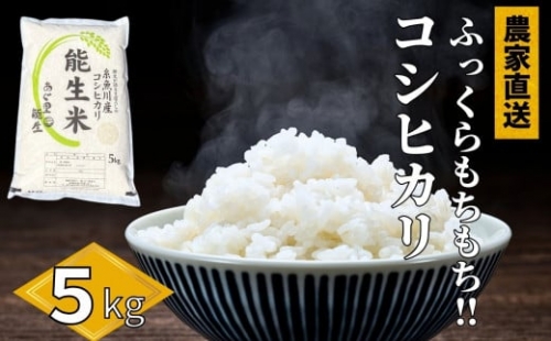 【令和４年産新米】新潟県産コシヒカリ『能生米』５kg　農家直送　美味しいお米をお届けします！