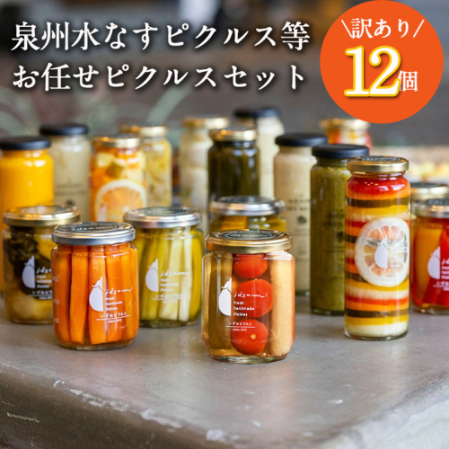 【スピード発送】【訳あり】泉州水なすピクルス等おまかせ 12本セット いずみピクルス NSW 099H3672 2159560 - 大阪府泉佐野市