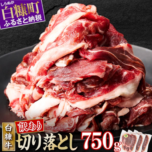 ※賞味期限2025年7月22日【訳あり】白糠牛 切り落とし【750g（250g×3） 】 2160116 - 北海道白糠町