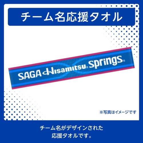 SAGA久光スプリングス チーム名応援タオル:B105-020 2160582 - 佐賀県佐賀市