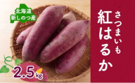 【オンライン決済限定】野菜 新しのつ産 さつまいも（紅はるか2.5kg） サツマイモ 芋 イモ 甘い 北海道