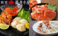 D-42073 【北海道根室産】海鮮5種詰合せ(いくら、たらばがに、花咲がに、ほたて、サーモン)