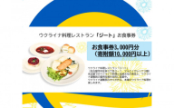 【ウクライナ避難民支援事業寄附金専用】【ふるさと納税の返礼品でウクライナ避難民を支援します】 ウクライナ・レストラン「ジート」食事券　3,000円分(1,000円券×3枚)
