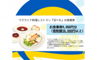 【ウクライナ避難民支援事業寄附金専用】【ふるさと納税の返礼品でウクライナ避難民を支援します】 ウクライナ・レストラン「ジート」食事券　9,000円分(1,000円券×9枚)