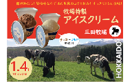ミタアイス業務用2個入りセット アイス 三田牧場 1.4L 自家製ミルク 1個＋チョコレート 1個