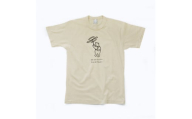 「知床トコさん」×久米繊維　コットンTシャツ　竹とんぼ柄　Mサイズ　半袖【1634767】