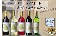 くずまきワイン おすすめ 5本セット 赤・白・ロゼ 各360ml(ナドーレ・フォーレ)【1635812】