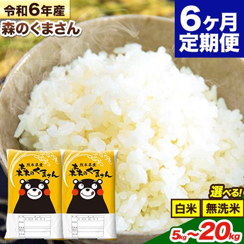 【6ヶ月定期便】 米 無洗米 令和6年産 特A受賞品種 ひのひかり 森のくまさん 送料無料 米 選べる 品種 内容量 5kg 10kg 15kg 20kg 食べ比べ ヒノヒカリ 熊本県産(長洲町産含む) お米 《お申し込み月の翌月から出荷開始》長洲町 ふるさとのうぜい 2164335 - 熊本県長洲町