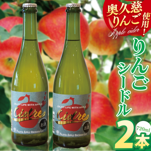 りんごシードル 720ml×2本セット｜フジタアップルオーチャード 茨城県 大子町 奥久慈 林檎 果実 果汁 大吟醸 お酒 アルコール(BJ005) 2164530 - 茨城県大子町