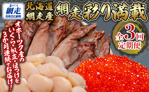全3回 定期便 網走彩り満載（3か月連続） ABB147 2164533 - 北海道網走市