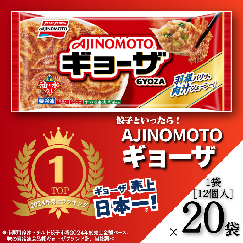 AJINOMOTOギョーザ 20袋：B240-024 2165693 - 佐賀県佐賀市