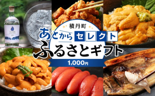 あとからセレクト 【ふるさとギフト】《1,000円分》 2166782 - 北海道積丹町