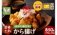 レンジ調理！はかた地どり 甘辛たれ唐揚げ【A5-500】