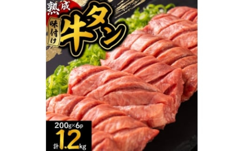 三陸宮古の塩を使用した熟成牛タンスライス味付け1.2kg＜タン先セット＞【1636519】 2169539 - 岩手県宮古市