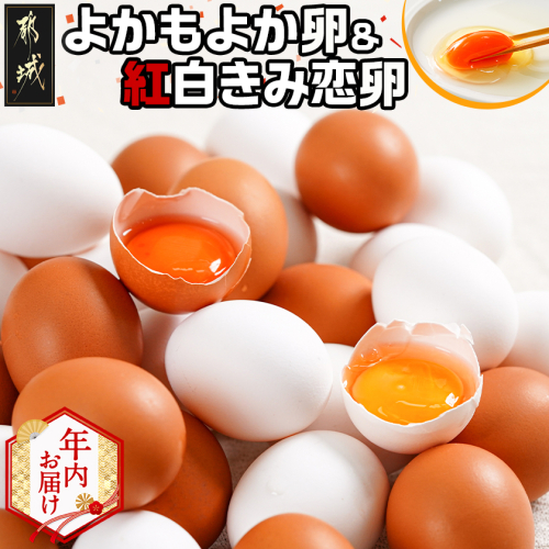 【年内お届け】よかもよか卵&紅白きみ恋卵≪2025年12月15日～31日お届け≫_AA-2914-HNY 2173152 - 宮崎県都城市