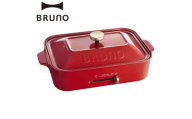 BRUNO コンパクトホットプレート プレート2種(たこ焼き 平面) レッド ホットプレート ブルーノ たこ焼き 平面 鋳物ホーロー テーブルウエア 食卓 料理 2名 3名 おうちパーティー 温度調節 パーティー 子供 お友達 家族 プレゼント 贈り物 ギフト 東京 新宿 0152-001-S07-1