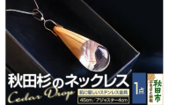 Cedar Drop シダードロップ（秋田杉のネックレス）