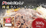 タレにこだわり！ 特撰ラムジンギスカン 300g ラム ジンギスカン 冷凍 焼肉 北海道 芦別市 赤くら[№5342-0773]