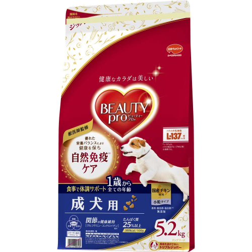 ビューティープロ ドッグ 成犬用 1歳から 5.2kg ｘ1(ケース単位) ドッグフード 2175527 - 静岡県袋井市