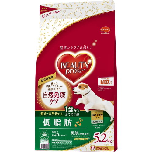 ビューティープロ ドッグ 低脂肪 1歳から 5.2kg ｘ1(ケース単位) ドッグフード 2175531 - 静岡県袋井市