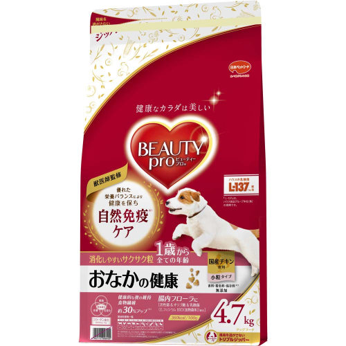 ビューティープロ ドッグ おなかの健康 1歳から 4.7kg ｘ1(ケース単位) ドッグフード 2175536 - 静岡県袋井市