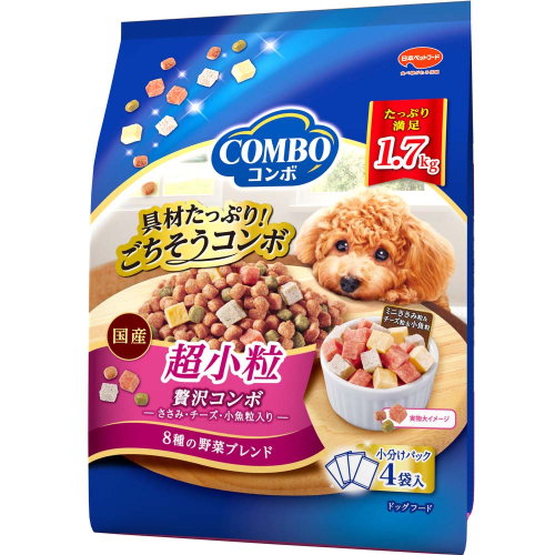 コンボ ドッグ 超小粒 1.7kg ｘ8(ケース単位) ドッグフード 2175544 - 静岡県袋井市