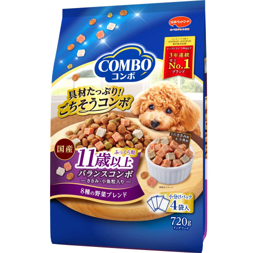 コンボ ドッグ 11歳以上 720g ｘ12(ケース単位) ドッグフード 2175553 - 静岡県袋井市