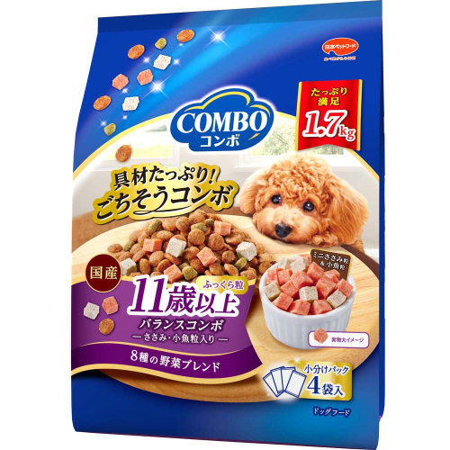 コンボ ドッグ 11歳以上 1.7kg ｘ8(ケース単位) ドッグフード 2175554 - 静岡県袋井市