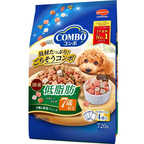 コンボ ドッグ 低脂肪 7歳以上 720g ｘ12(ケース単位) ドッグフード 2175557 - 静岡県袋井市