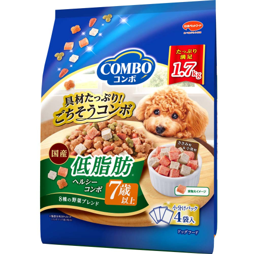 コンボ ドッグ 低脂肪 7歳以上 1.7kg ｘ8(ケース単位) ドッグフード 2175558 - 静岡県袋井市