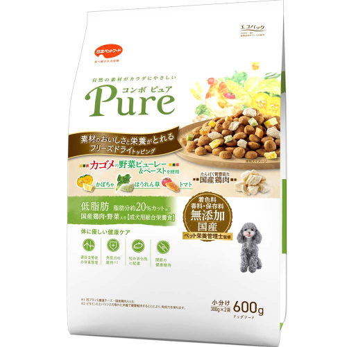 コンボ ピュア ドッグ 低脂肪 600g ｘ12(ケース単位) ドッグフード 2175582 - 静岡県袋井市