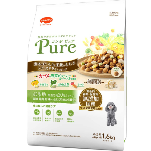 コンボ ピュア ドッグ 低脂肪 1.6kg ｘ8(ケース単位) ドッグフード 2175583 - 静岡県袋井市