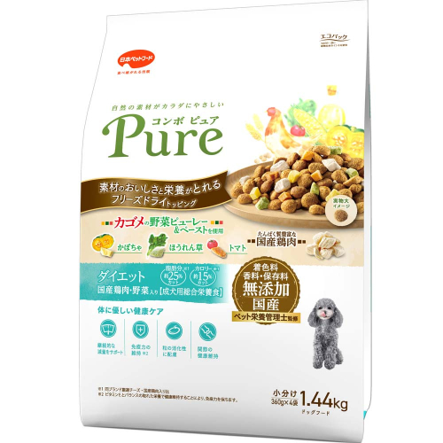 コンボ ピュア ドッグ ダイエット 1.44kg ｘ8(ケース単位) ドッグフード 2175585 - 静岡県袋井市