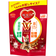 ビューティープロ キャット Ｗケア 低脂肪・筋力サポート 150g ｘ12(ケース単位) キャットフード