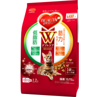 ビューティープロ キャット Ｗケア 低脂肪・筋力サポート 1.2kg ｘ8(ケース単位) キャットフード