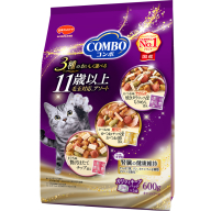 コンボ キャット 11歳以上 毛玉対応アソート 600g ｘ12(ケース単位) キャットフード