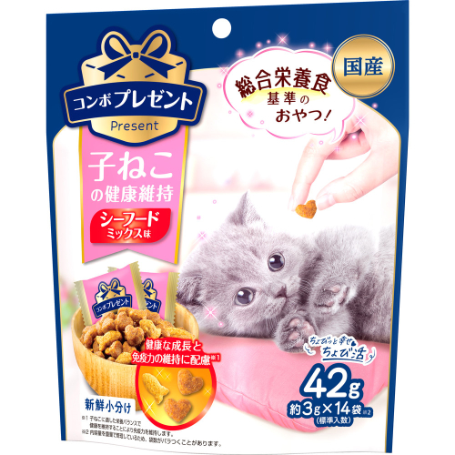コンボ プレゼント キャット おやつ 子ねこの健康維持 42g ｘ30(ケース単位) キャットフード 2175685 - 静岡県袋井市