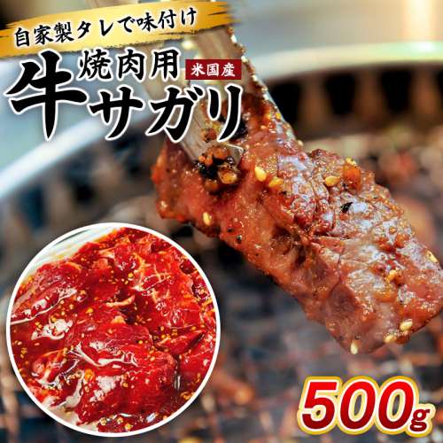 自家製タレで味付け焼肉用牛サガリ(米国産)500g FY25-236 2177331 - 山形県山形市